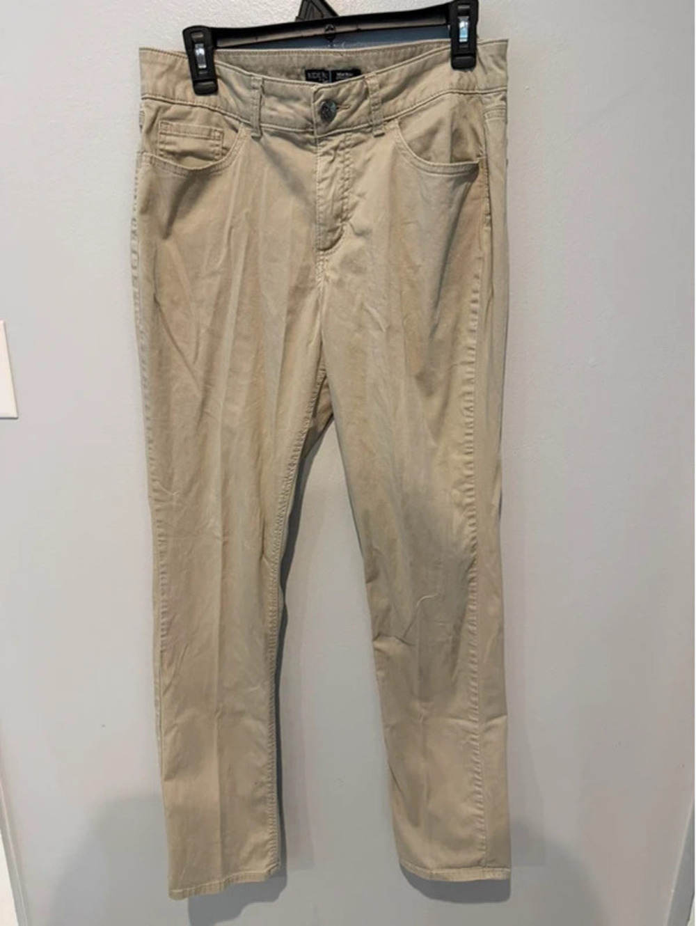 Riders by Lee Mid Rise Straight Leg Khaki Pants Women’s 12 Long